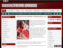 Tablet Screenshot of pakistanisuits.com